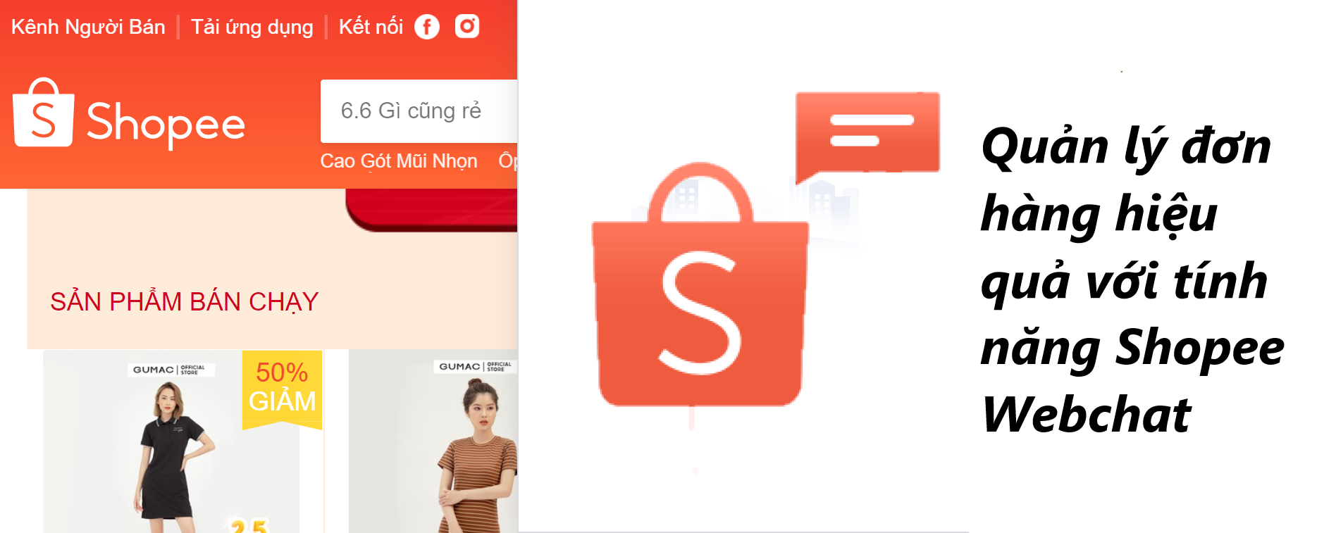 Quản lý đơn hàng hiệu quả với tính năng Shopee Webchat