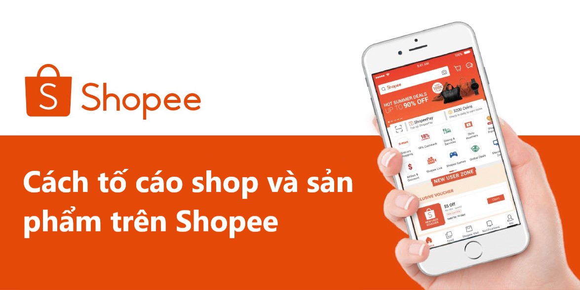 Hướng dẫn người mua cách tố cáo shop và sản phẩm trên Shopee